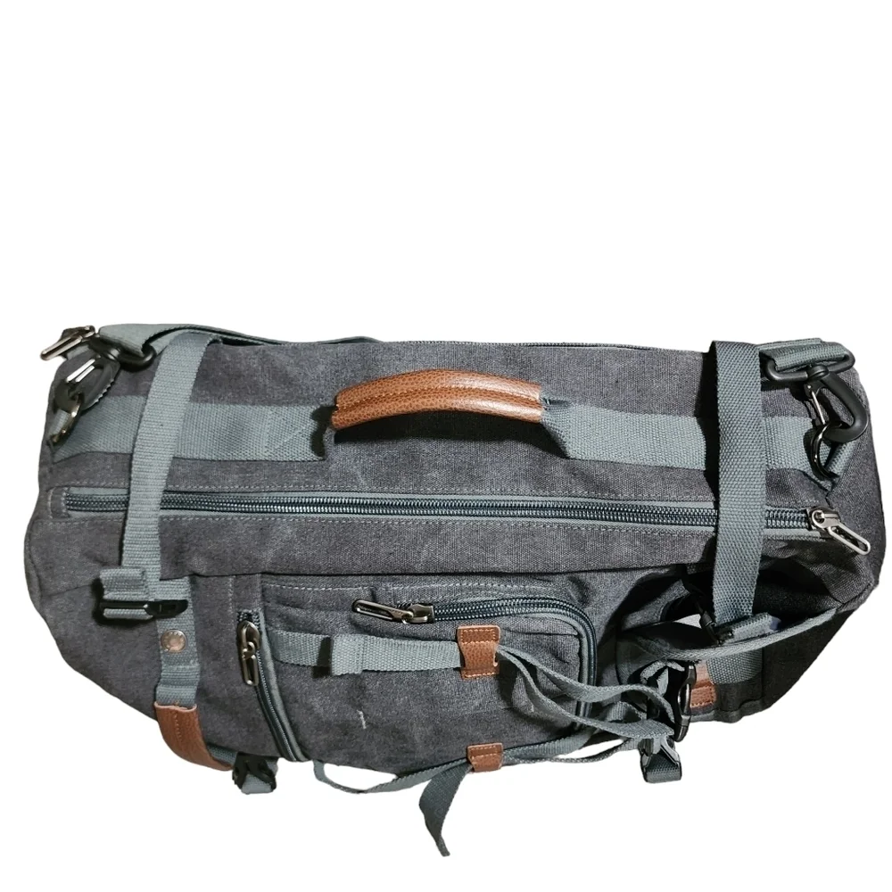 WITZMAN Travel Backpack Large Canvas Backpack Luggage Carry on Duffel Bag